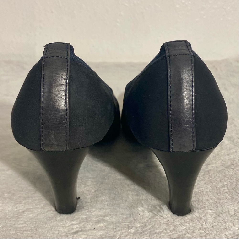 Sofft Suede Leather Cap Toe Pumps Women’s Size 8M Blue Gray - Picture 5 of 11